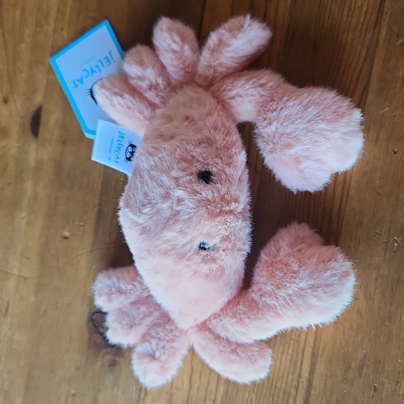 Jellycat Fluffy Crab 1.6x5.9x2" 🦀 Soft & Plush NWT - Picture 4 of 6